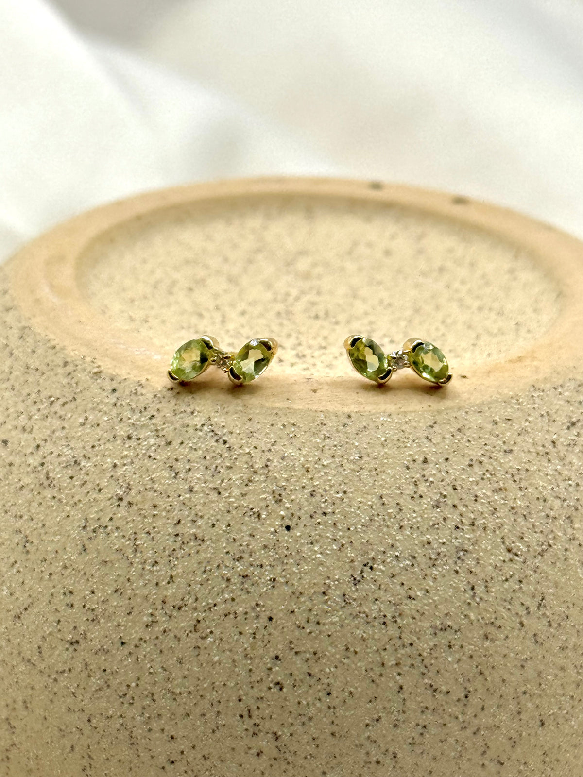 Arete peridoto oro 14k