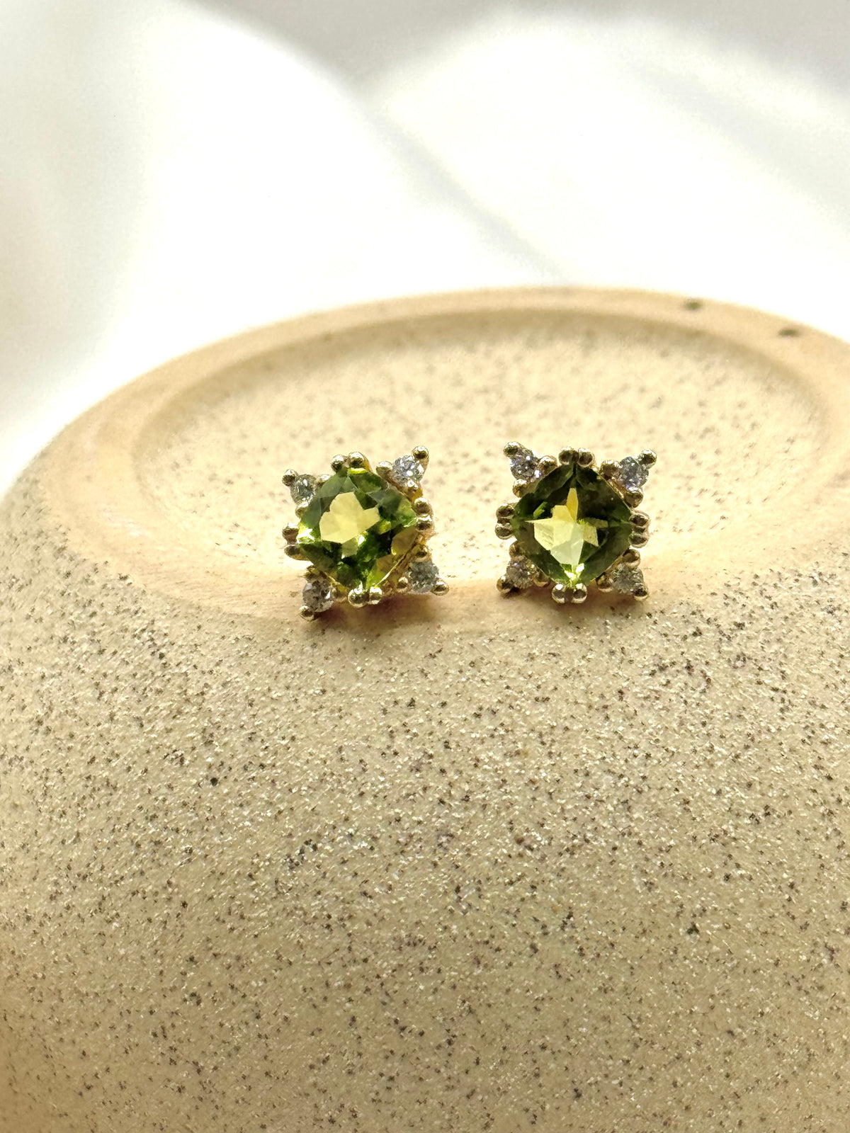 Arete peridoto 14k