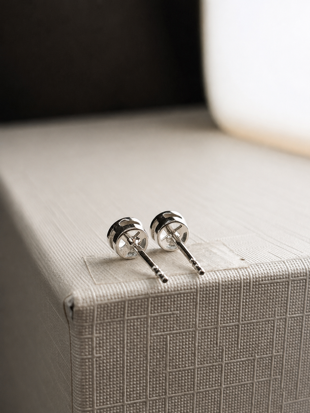 Aretes de Aguamarina en oro blanco 14k