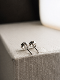 Aretes de Aguamarina en oro blanco 14k