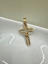 DIJE CRUZ ORO 14k