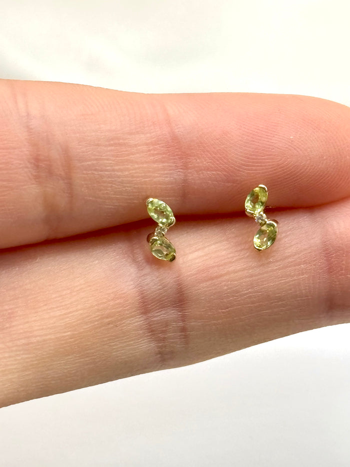Arete peridoto oro 14k