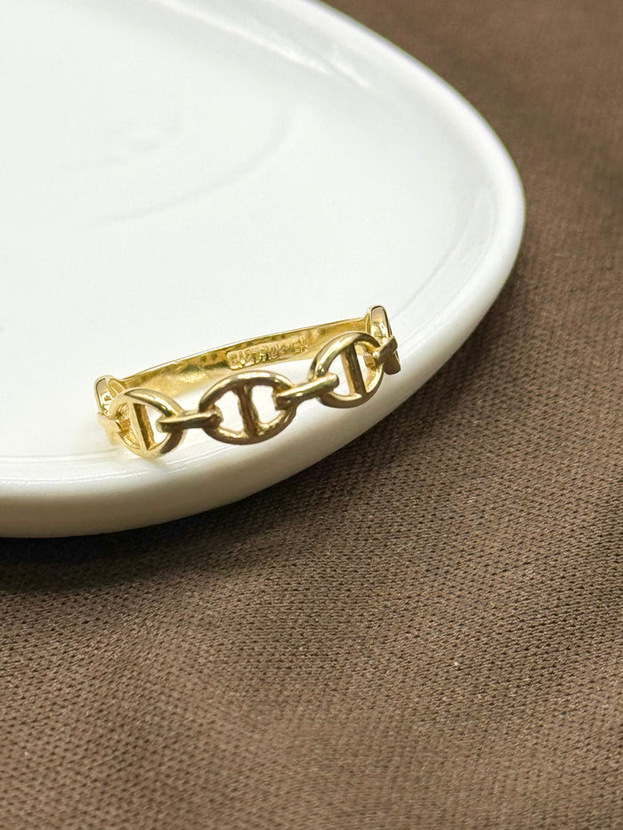 Anillo liso oro 10k