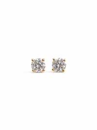 Arates mini diamante natural en oro 14k