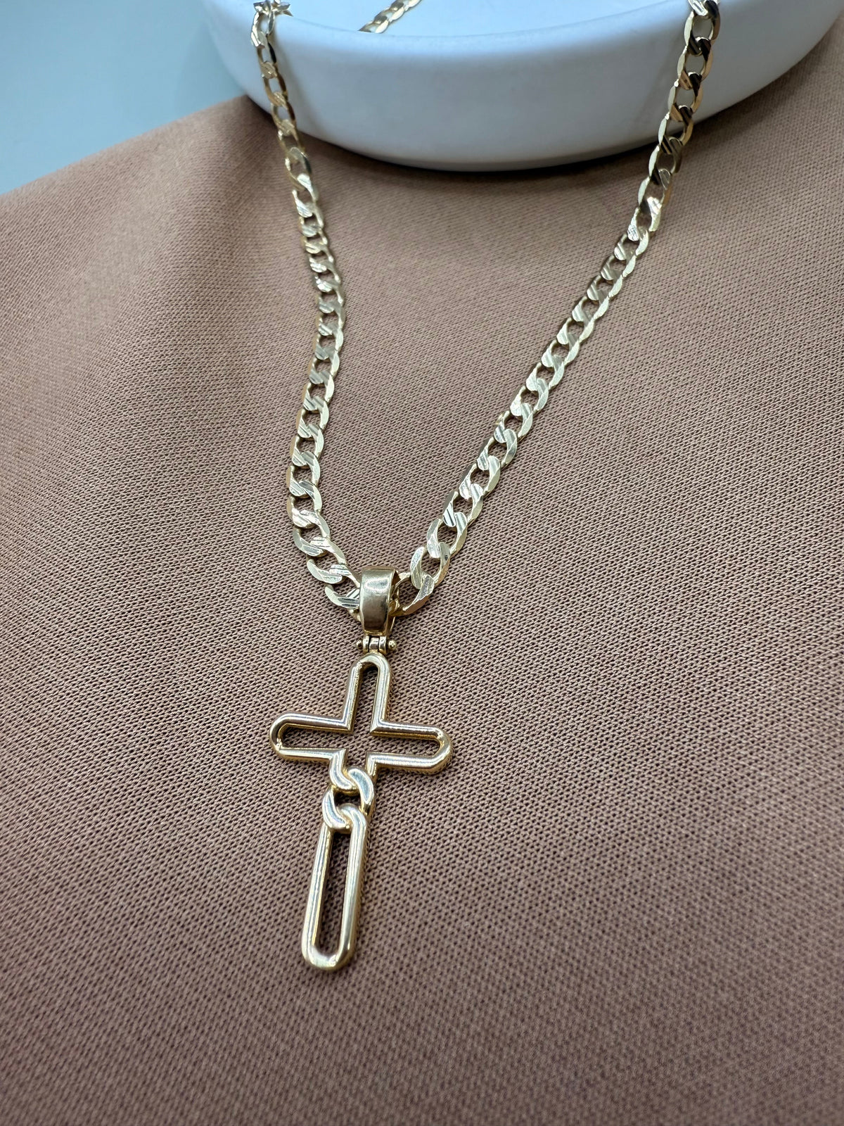 DIJE CRUZ ORO 14k
