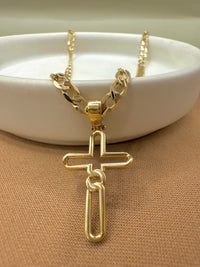 DIJE CRUZ ORO 14k