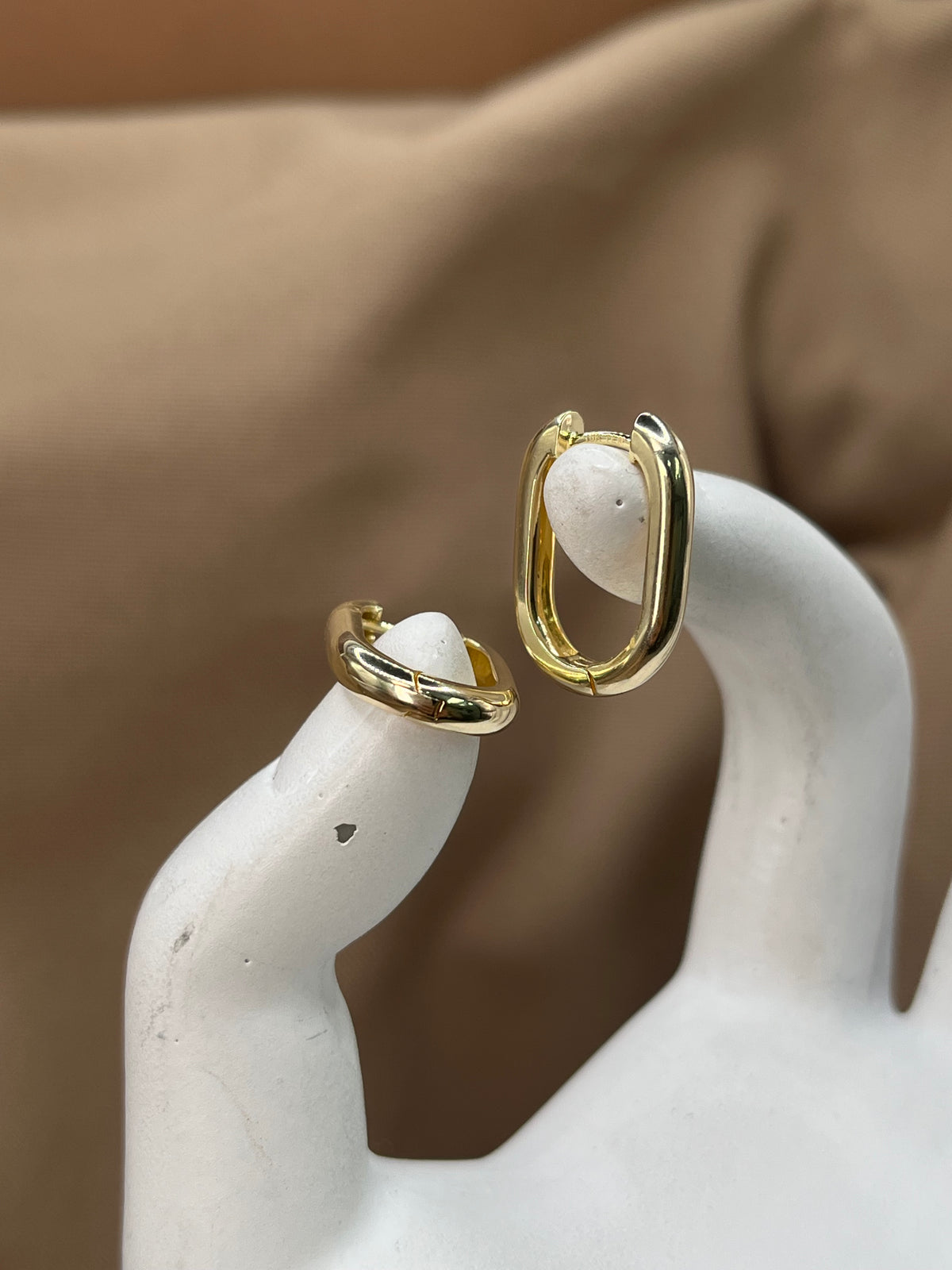 Arracada lisa oro 10k