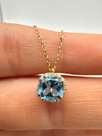 Gargantilla Topacio oro 14k