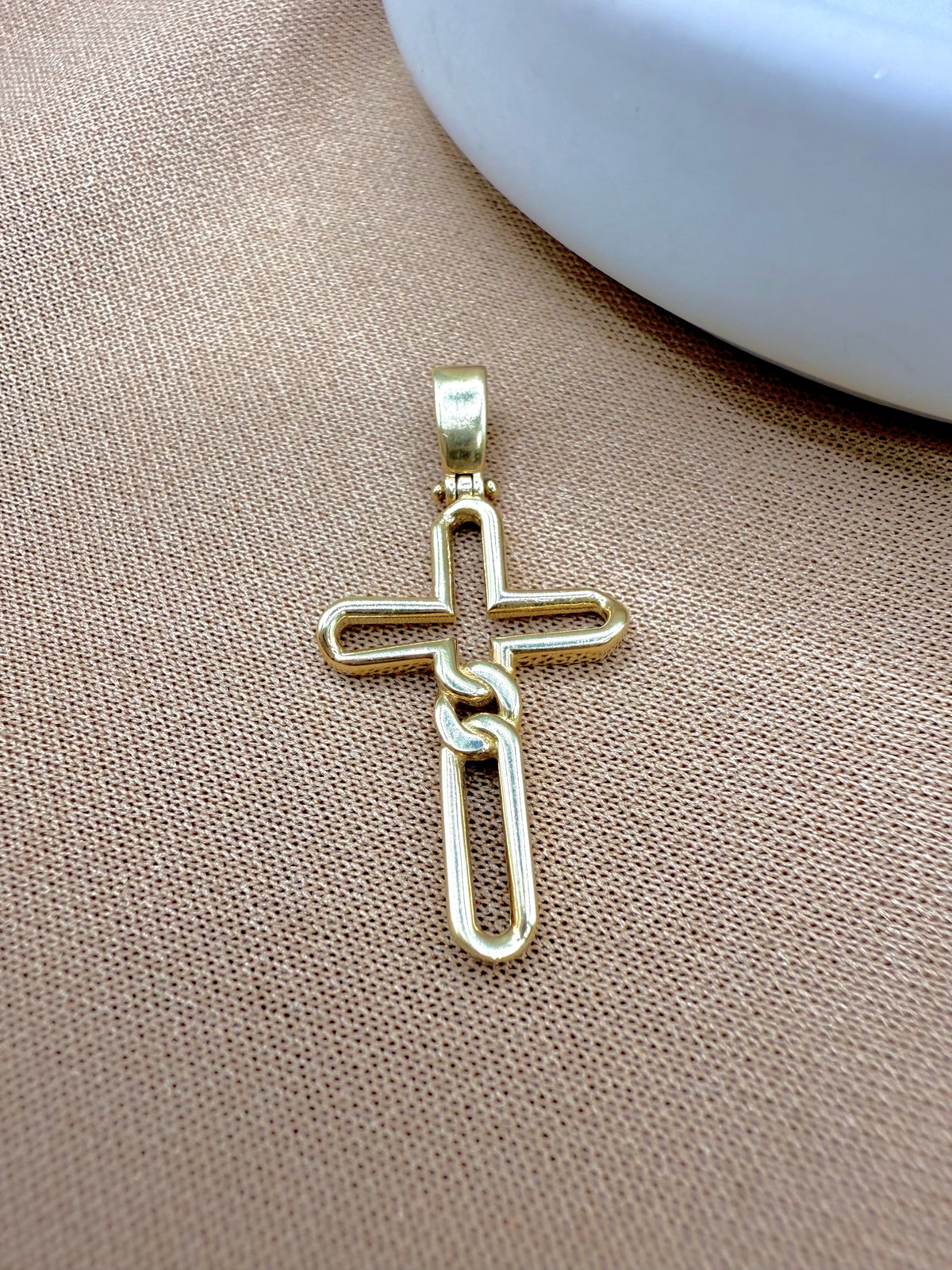 DIJE CRUZ ORO 14k