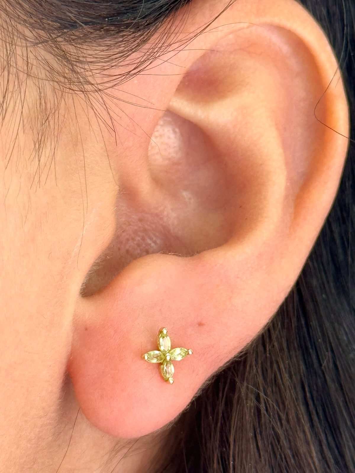 Arete peridoto oro 14k