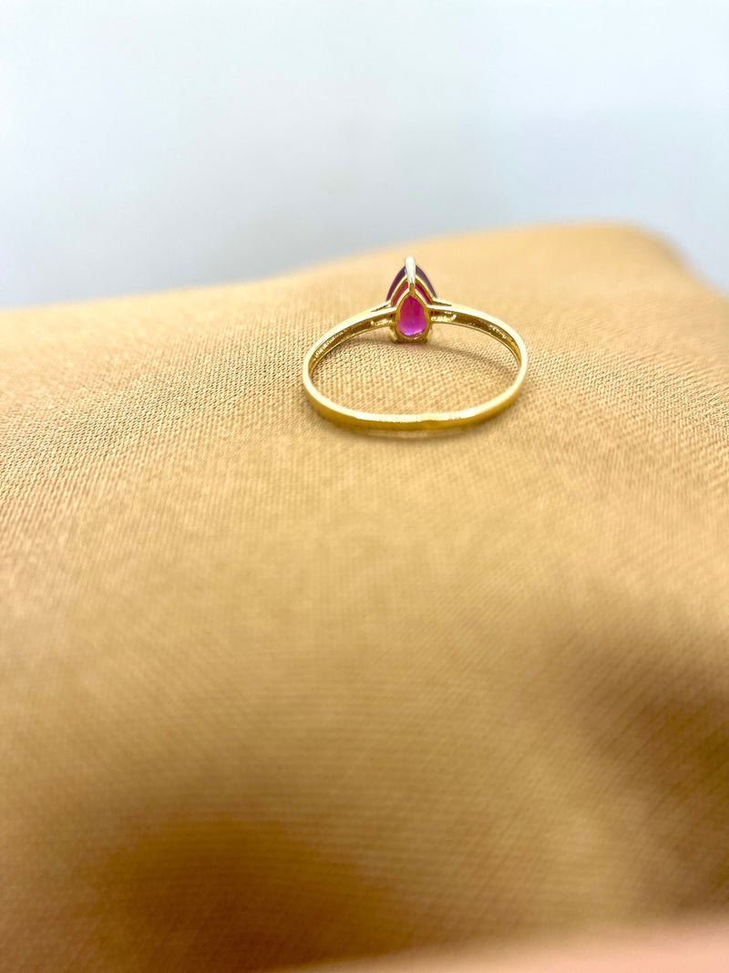 Anillo Rubí oro 14k