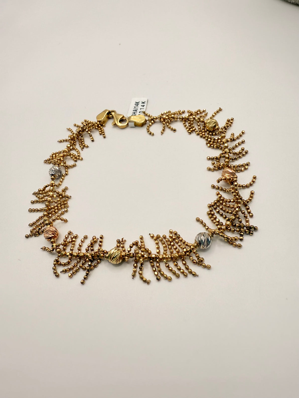 Pulsera para dama oro 14k