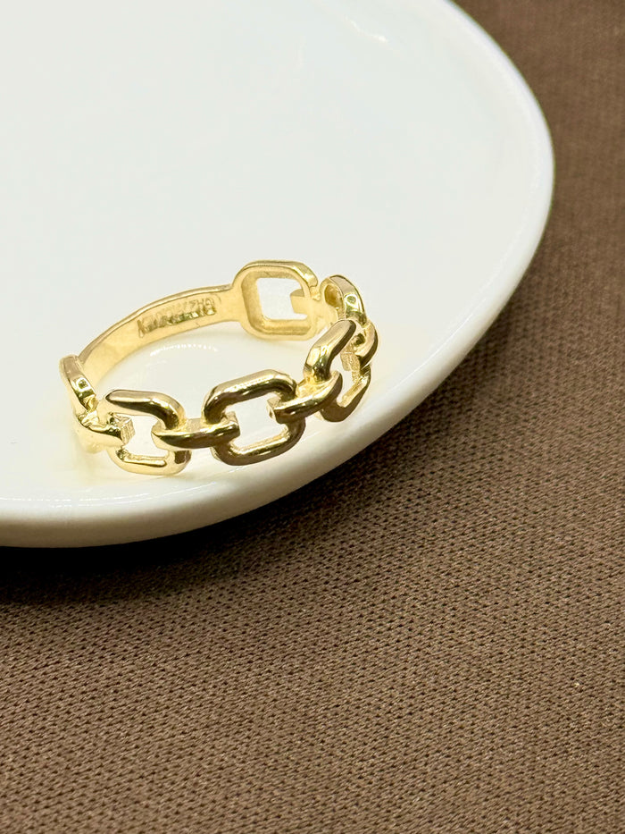 Anillo liso oro 10k