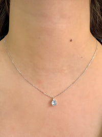 Gargantilla aguamarina 14k