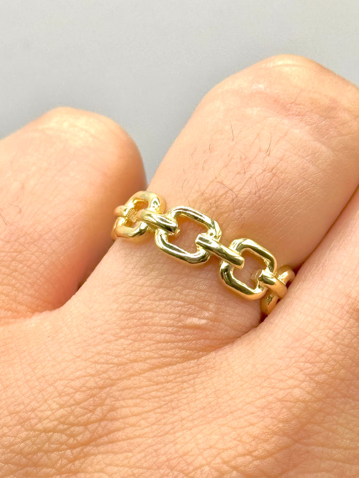 Anillo liso oro 10k