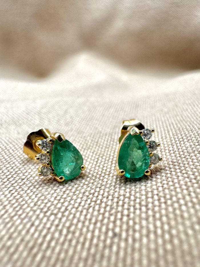 Arete de gota Esmeralda