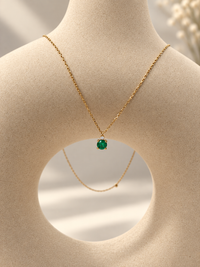 Gargantilla de Esmeralda · Oro 14k