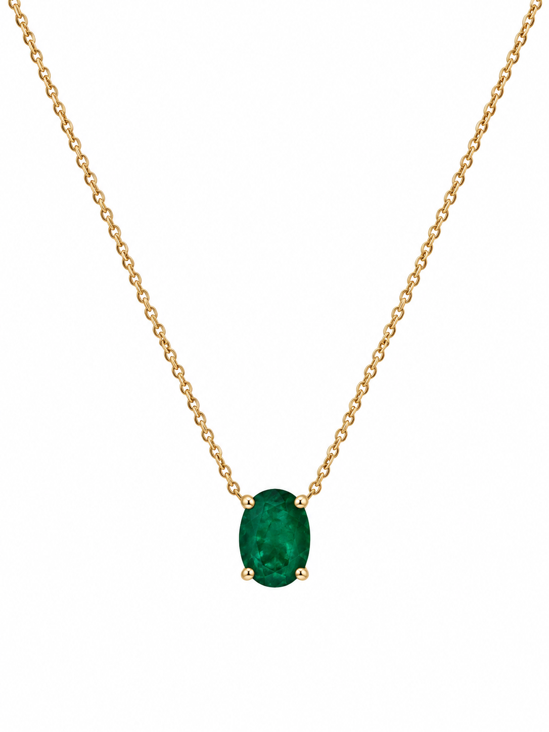 Gargantilla de Esmeralda  Oro 14k