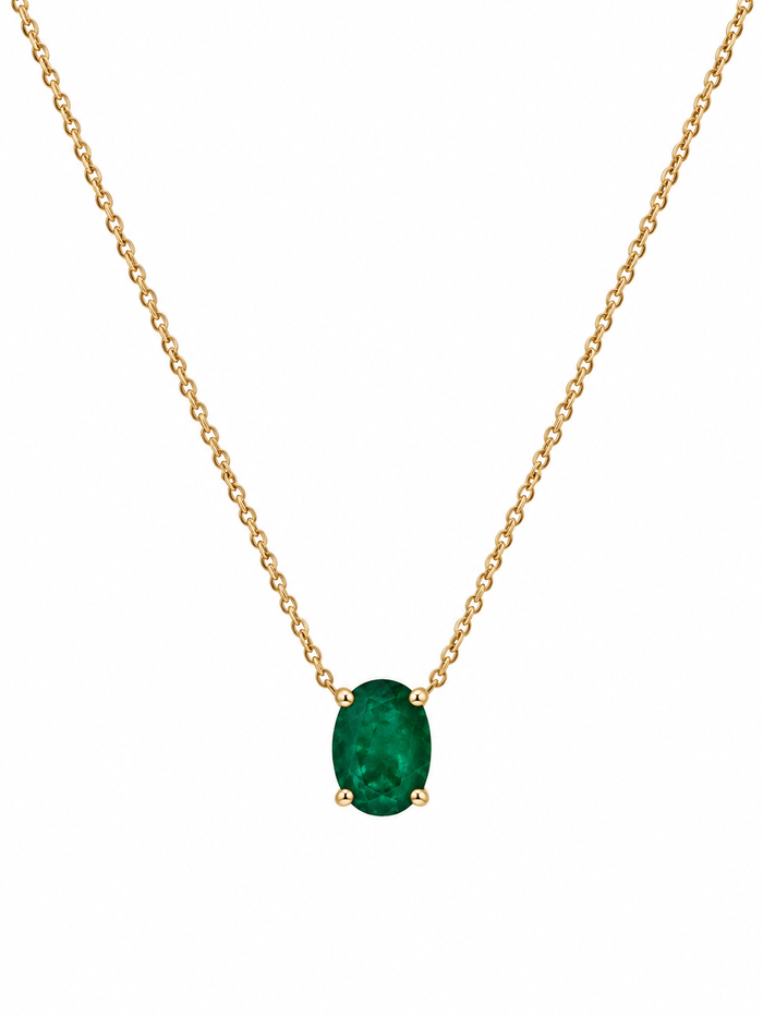 Gargantilla de Esmeralda  Oro 14k