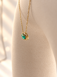 Gargantilla de Esmeralda Oro 14k