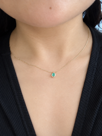 Gargantilla de Esmeralda · Oro 14k