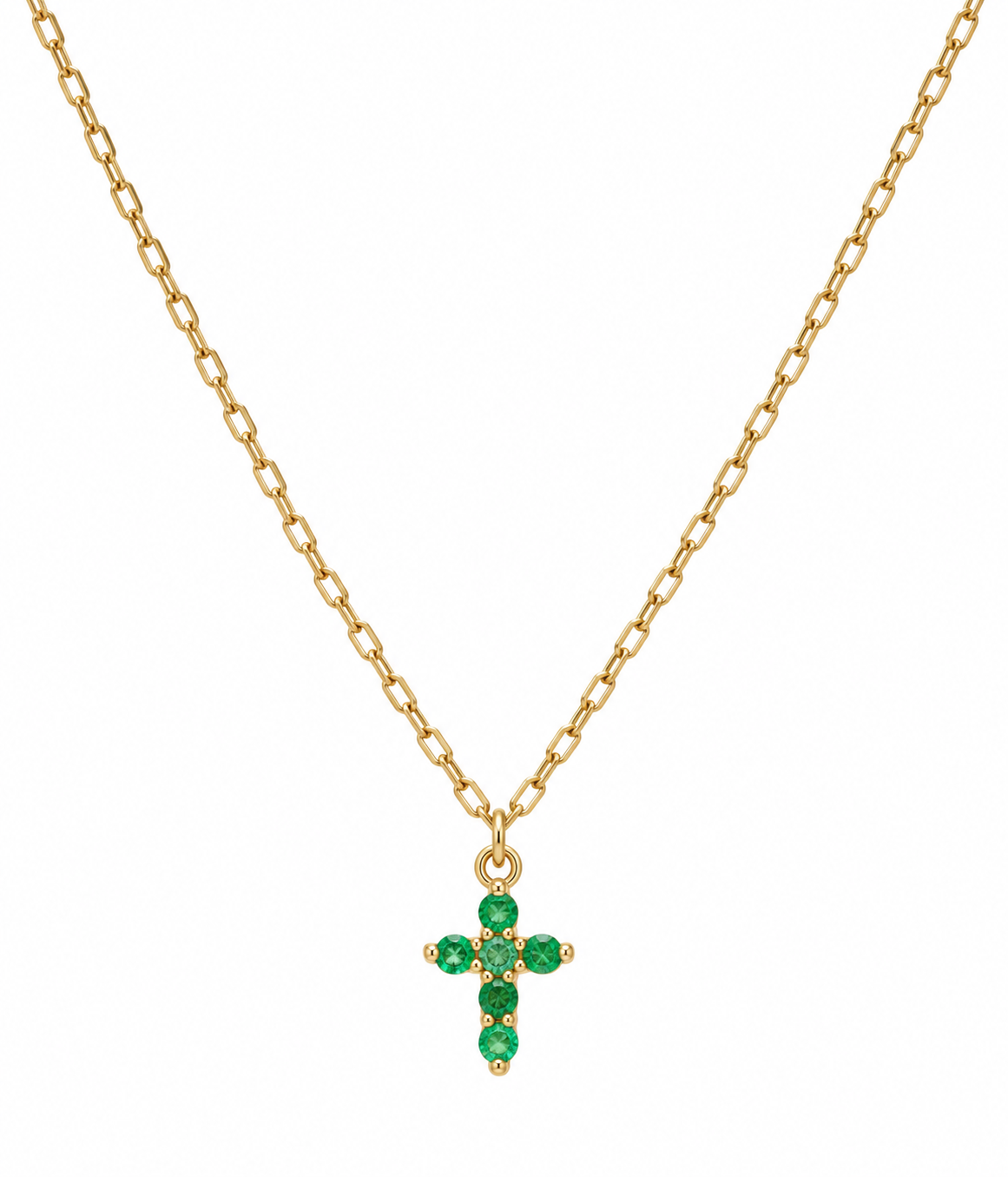 Gargantilla de Esmeralda Oro 14k