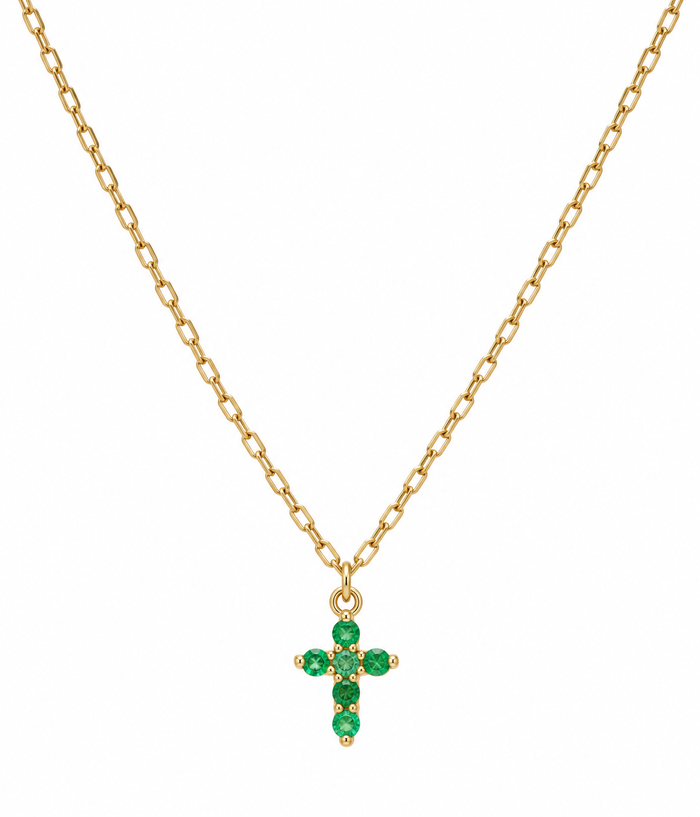Gargantilla de Esmeralda Oro 14k