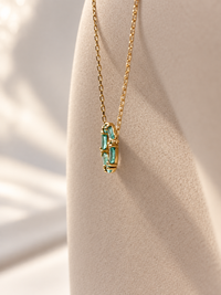 Gargantilla de Esmeralda Oro 14k