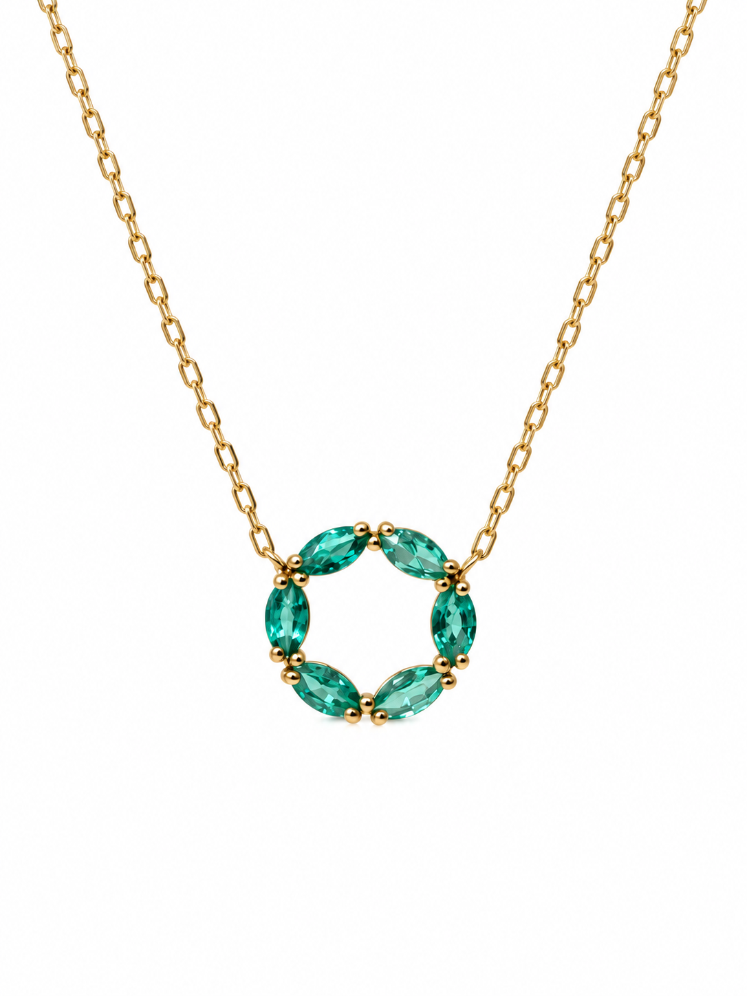 Gargantilla de Esmeralda Oro 14k