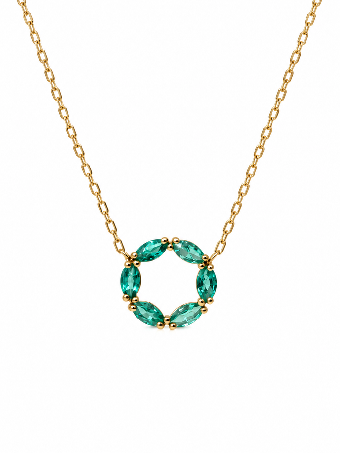 Gargantilla de Esmeralda Oro 14k