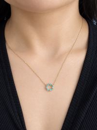Gargantilla de Esmeralda Oro 14k