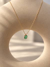 Gargantilla de Esmeralda Oro 14k