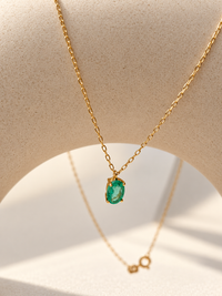 Gargantilla de Esmeralda Oro 14k