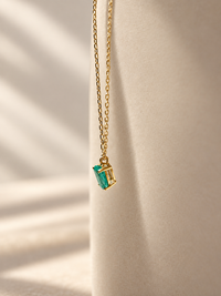 Gargantilla de Esmeralda Oro 14k
