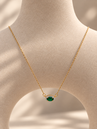 Gargantilla de Esmeralda Oro 14k