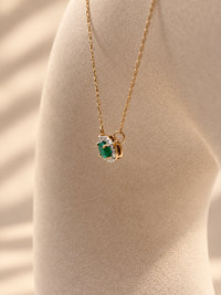 Gargantilla de Esmeralda Oro 14k