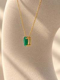 Gargantilla de Esmeralda  Oro 14k