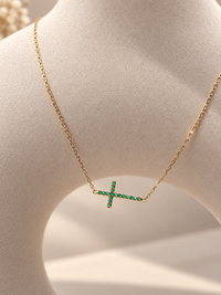Gargantilla de Esmeralda Oro 14k