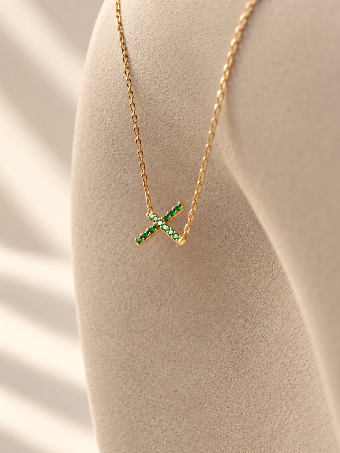 Gargantilla de Esmeralda Oro 14k