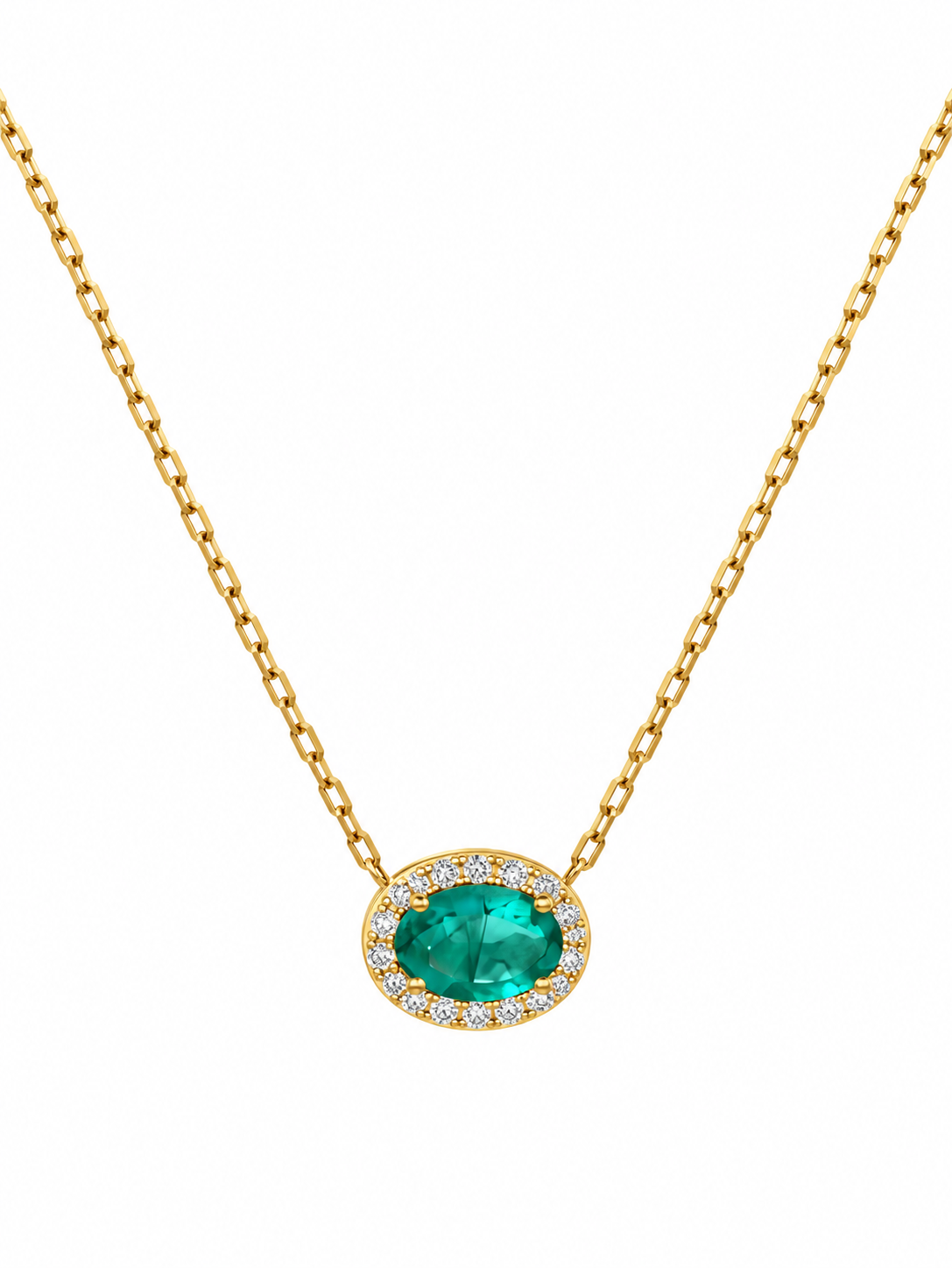 Gargantilla de Esmeralda Oro 14k