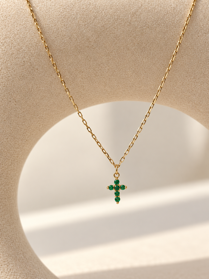 Gargantilla de Esmeralda Oro 14k