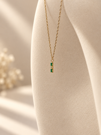 Gargantilla de Esmeralda Oro 14k