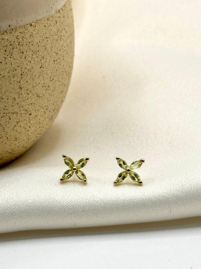 Arete peridoto oro 14k