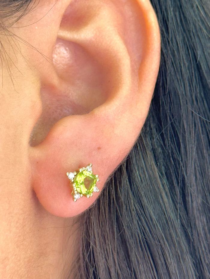 Arete peridoto 14k
