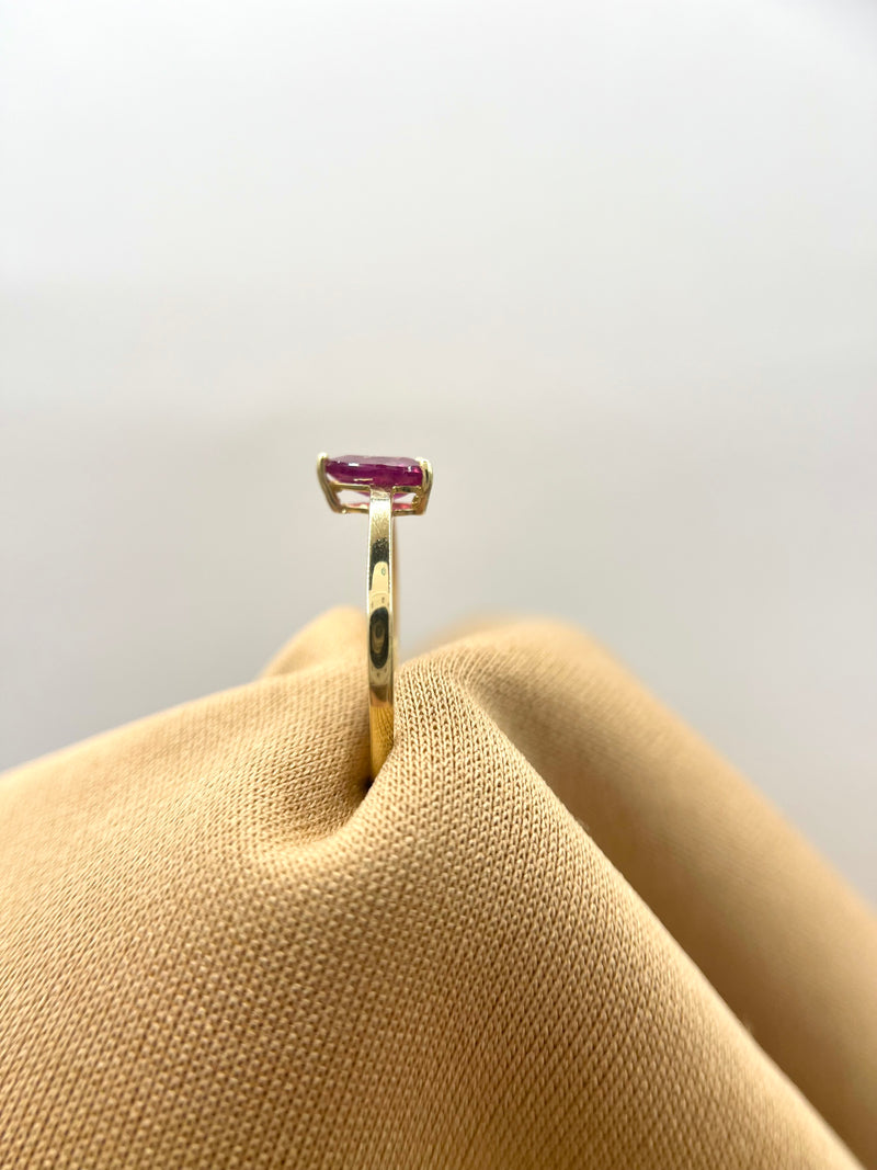 Anillo Rubí oro 14k