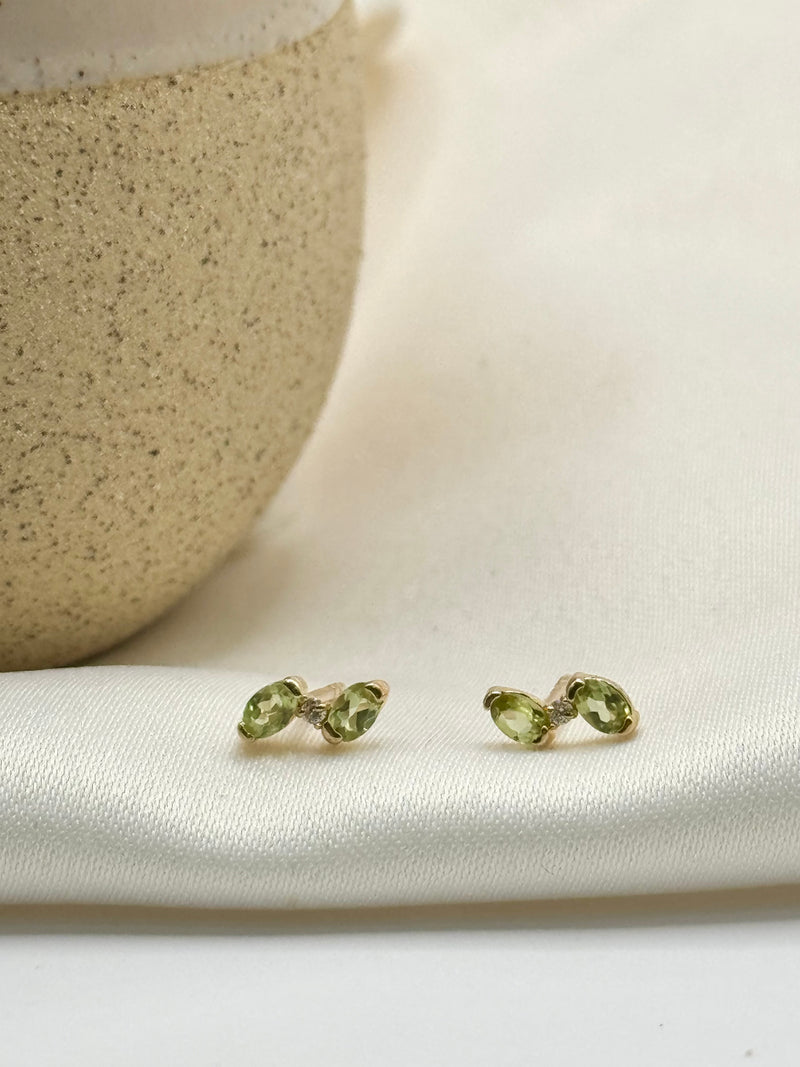 Arete peridoto oro 14k