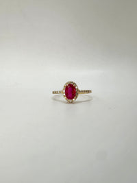 Anillo Rubí oro 14k