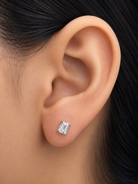 Arete de aguamarina en oro 14k