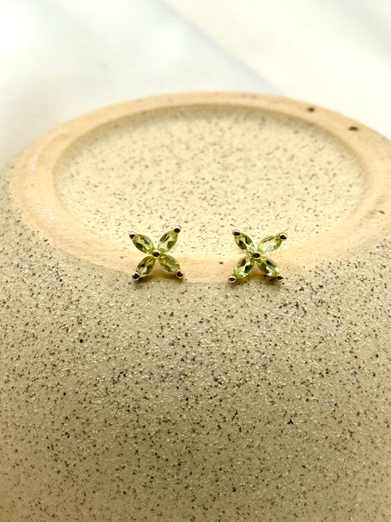 Arete peridoto oro 14k