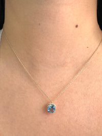 Gargantilla Topacio oro 14k